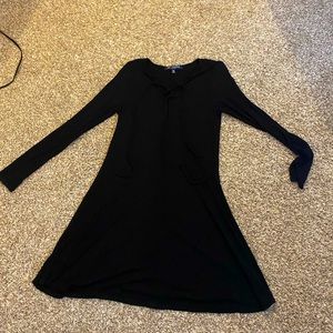 Black sweater dress